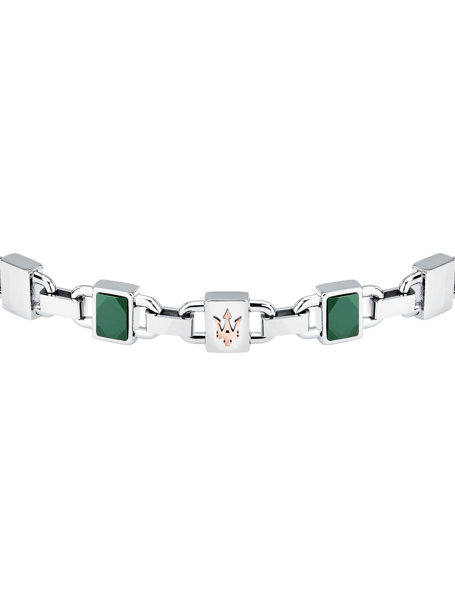 MASERATI Edelstahlarmband Maserati Herren-Armband Edelstahl, Keramik, Modern