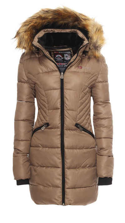 Geographical Norway Winterjacke Abeille abnehmbare Kapuze, leicht zu tragen, warm
