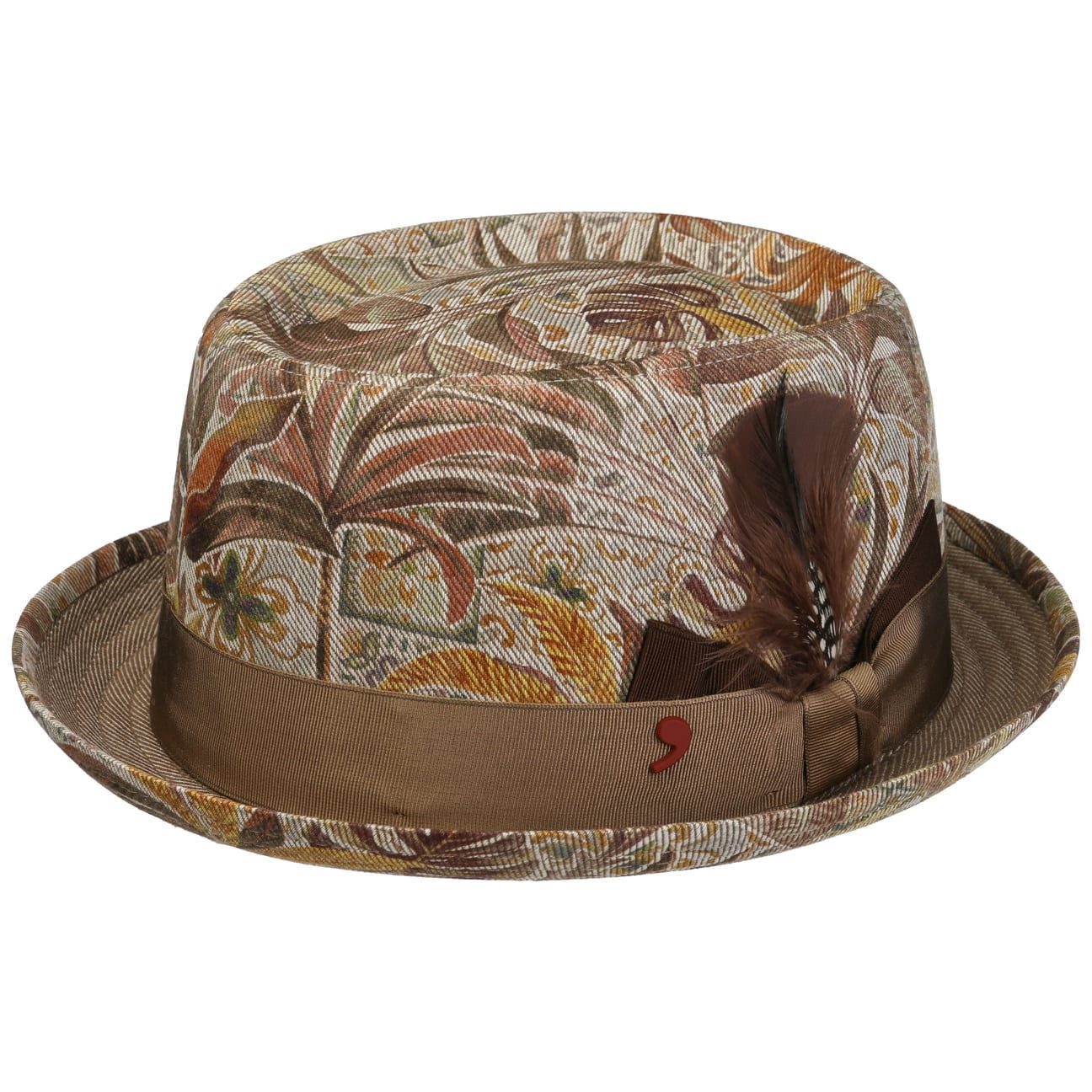 Alfonso D´Este Fedora (1-St) Porkpie mit Futter, Made in Italy