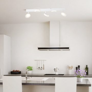 Lightbox LED Deckenstrahler, LED fest integriert, warmweiß, LED Spotbalken, schwenkbar, 16 x 70 x 15 cm, 22 W, 2800 lm, weiß