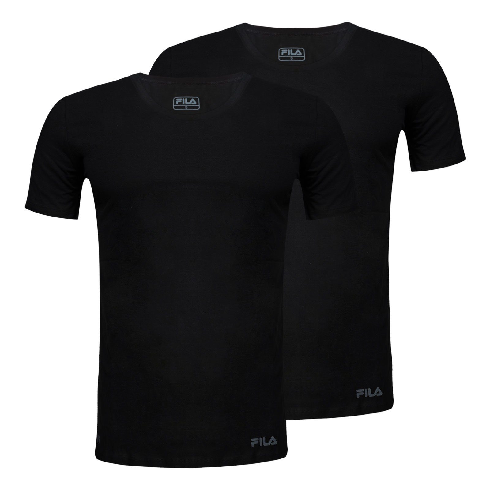 Fila T-Shirt 3er Pack Round-Neck aus weichem Baumwolljersey 200 black