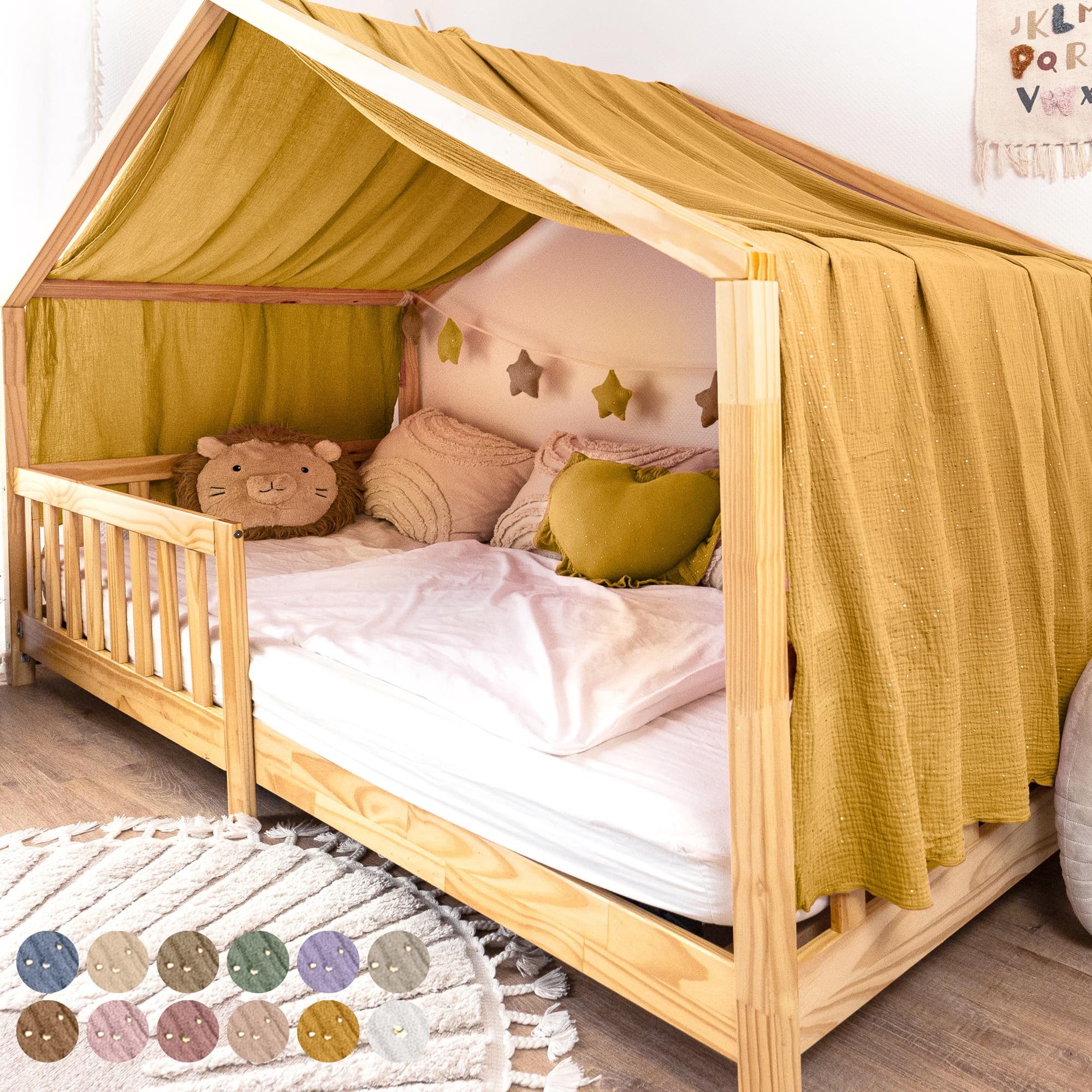lilimaus Betthimmel Musselin Hausbett Himmel Kinderzimmer günstig online kaufen