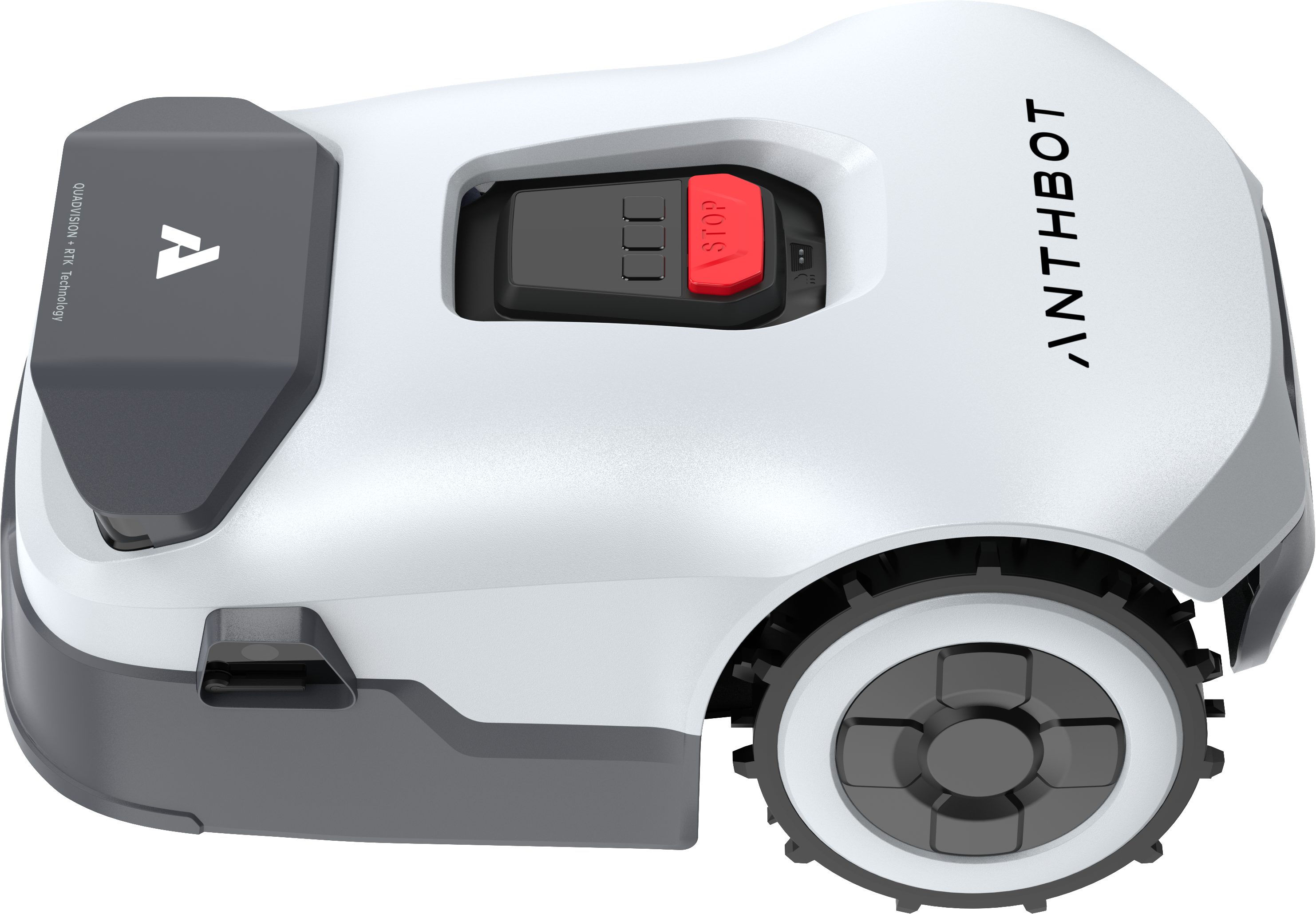 ANTHBOT Rasenmähroboter 90ANT-LMGenie600E, bis 600 m² Rasenfläche, (KI‑Hindernisvermeidung, Multi‑Zonen-Verwaltung), Kabellose Installation, Full‑Band‑RTK mit 4 KI‑Kameras