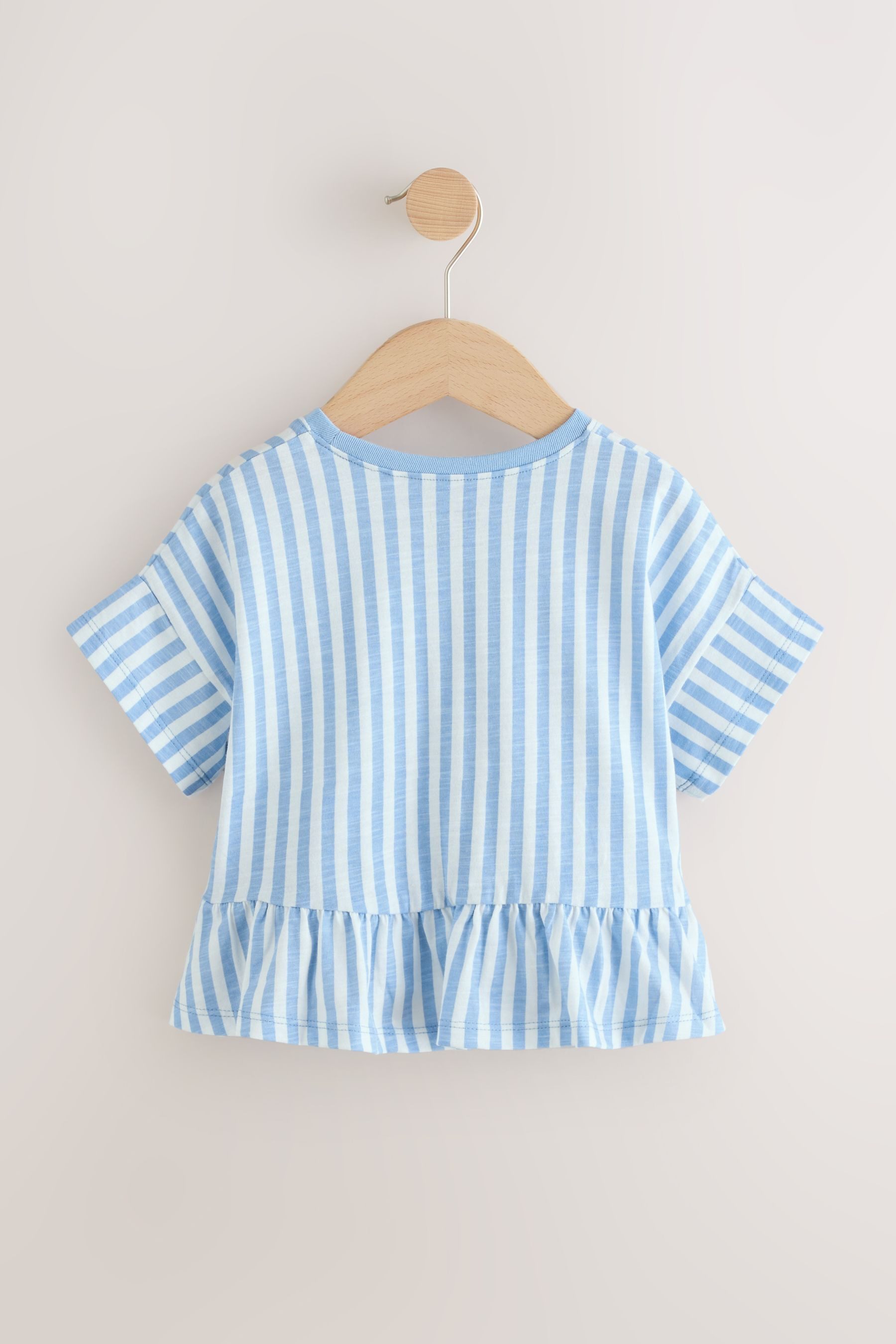 Next Schößchenshirt Kurzarmshirt mit Schößchen aus günstig online kaufen
