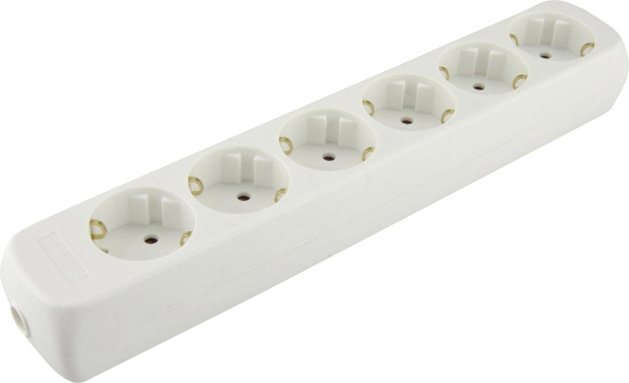 Trend Line Unitec Steckdosenleiste 6-fach ohne Kabel Steckdosenleiste, Ohne Kabel