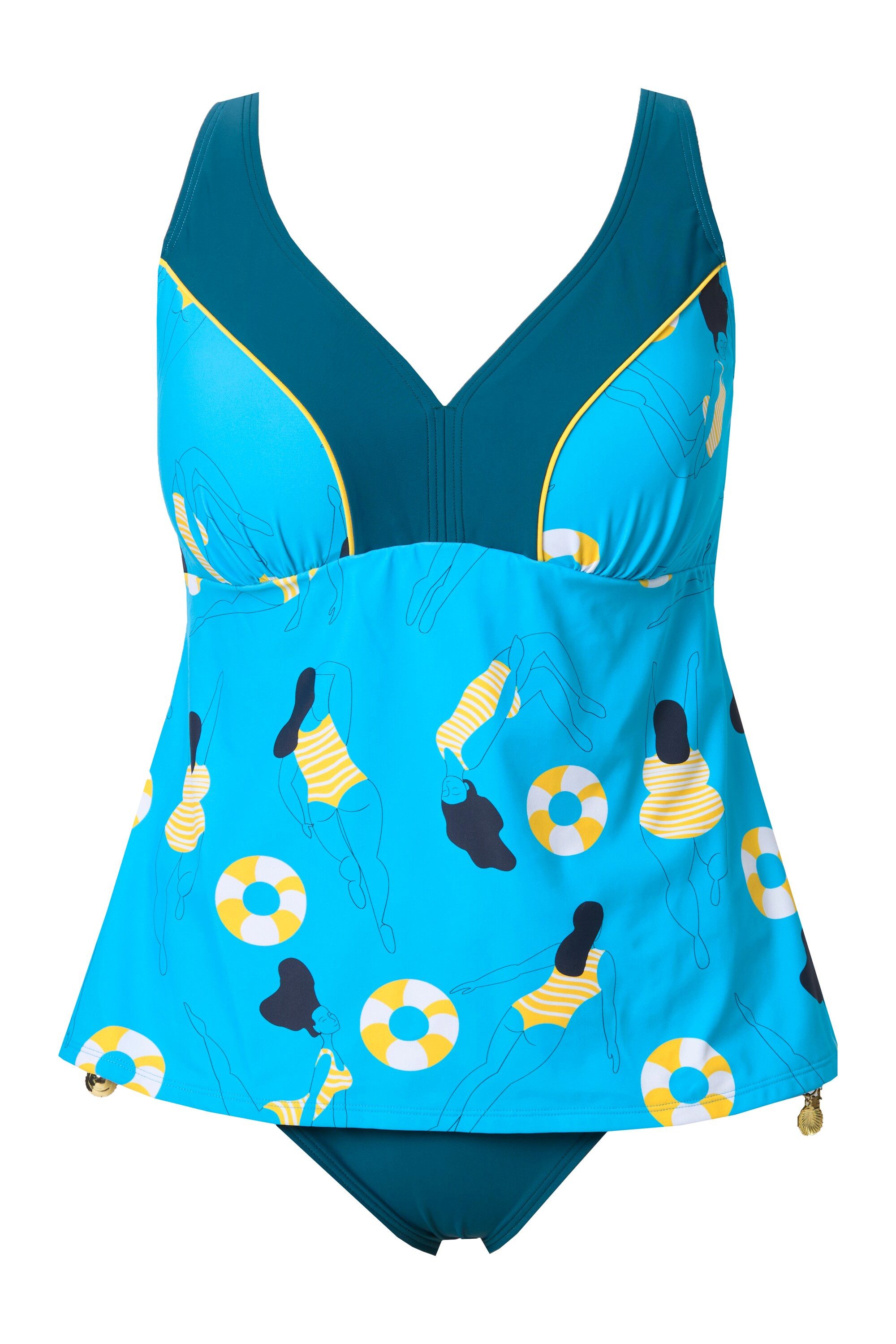 Ulla Popken Bügel-BH Tankini Schwimmerin Softcups Träger verstellbar günstig online kaufen