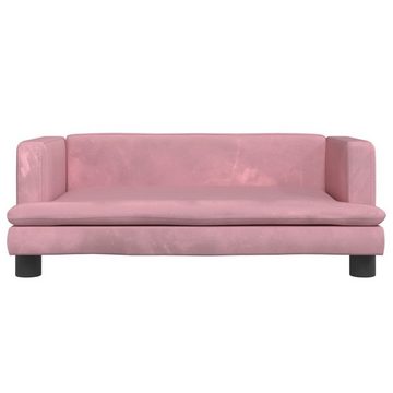 vidaXL Kindersofa Kindersofa Rosa 80x45x30 cm Samt Kindercouch Kindermöbel Kinderzimmer