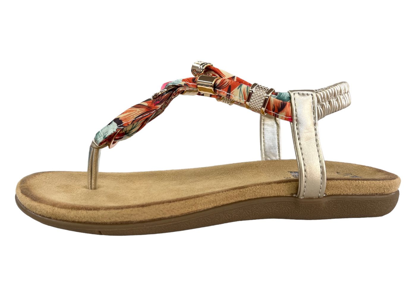 Mustang Shoes Mustang Damen Zehensandale 8018-805-699 gold Sandale