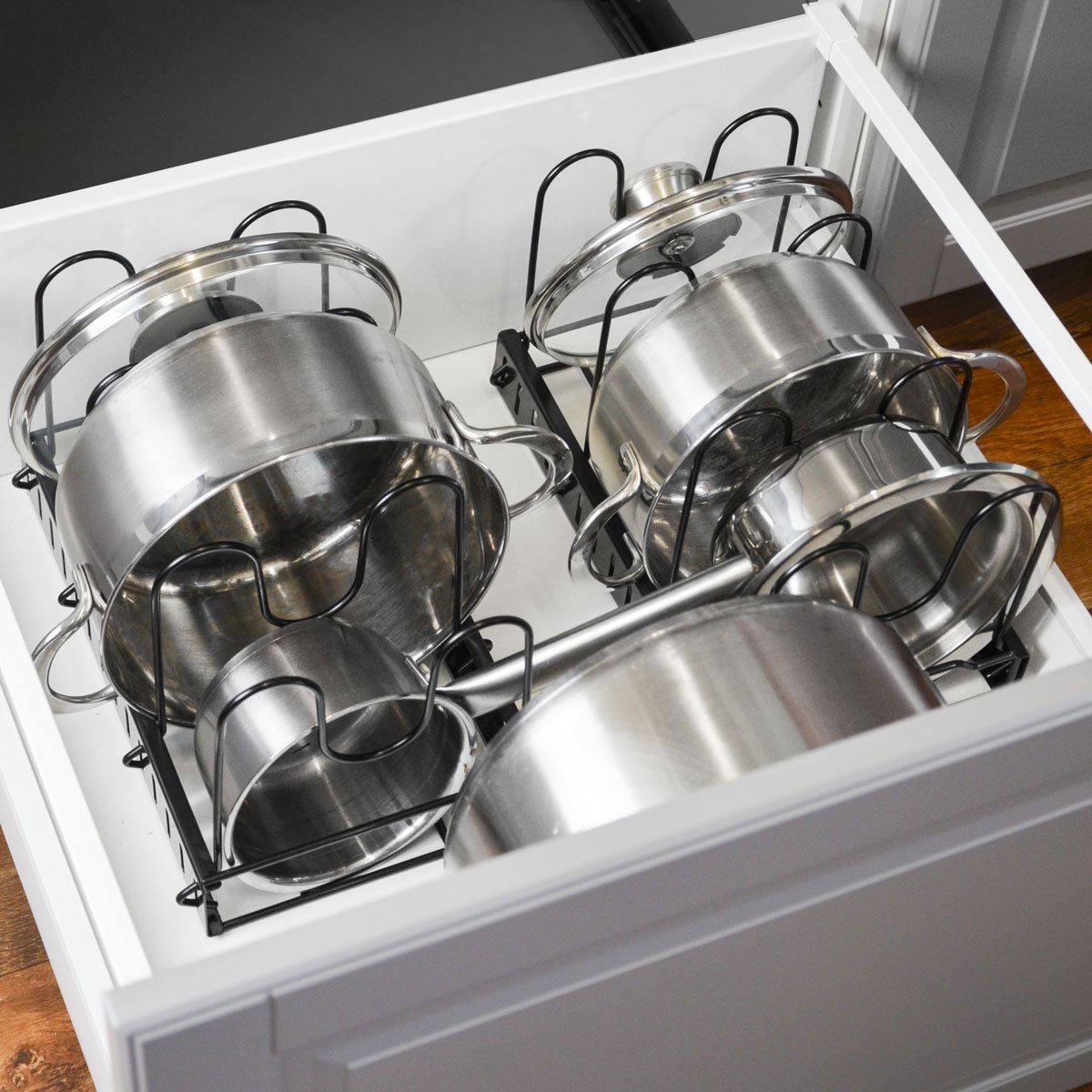 Küchen-Deckelhalter Mit Saugnapf - Praktischer Topfdeckel-Organizer Für Schranktüren