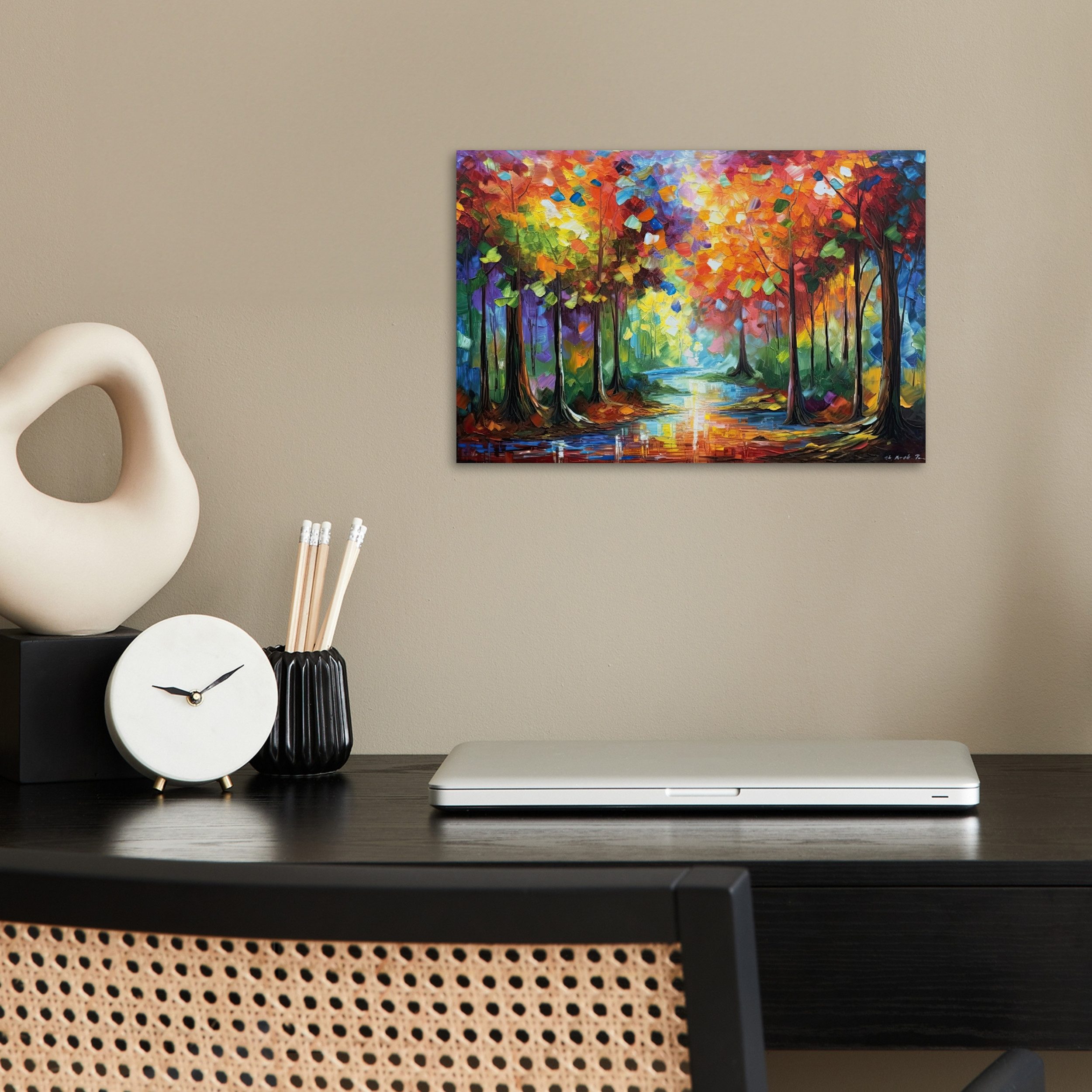 MuchoWow Poster Landschaft - Wald - Farben - Natur, (1 St), Poster ohne Rah günstig online kaufen