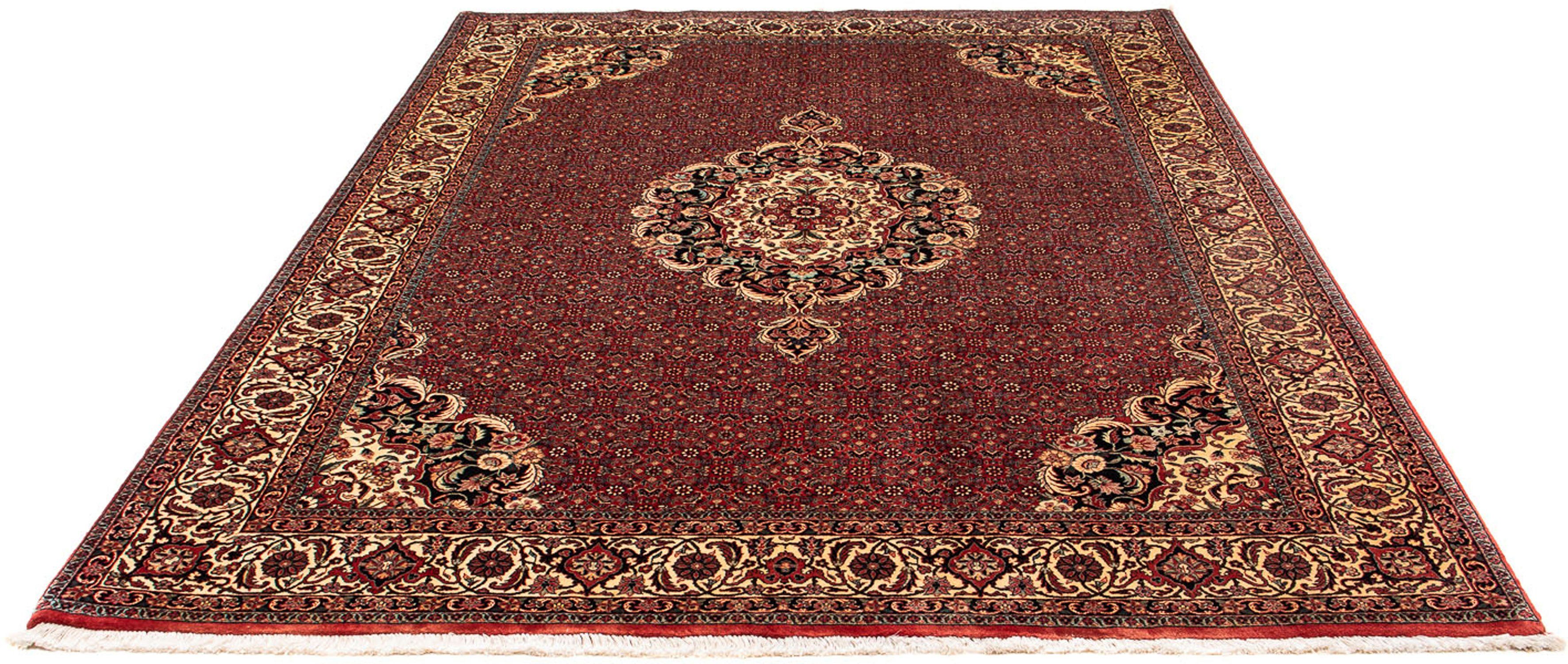 Orientteppich Perser - Bidjar - 272 x 204 cm - dunkelrot, morgenland, rechteckig, Höhe: 15 mm, Wohnzimmer, Handgeknüpft, Einzelstück mit Zertifikat
