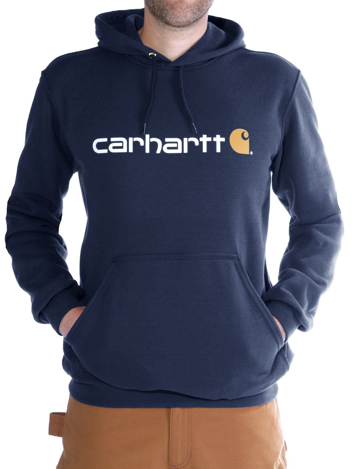 Sweatshirt Kapuzensweatshirt Navy Carhartt New Logo