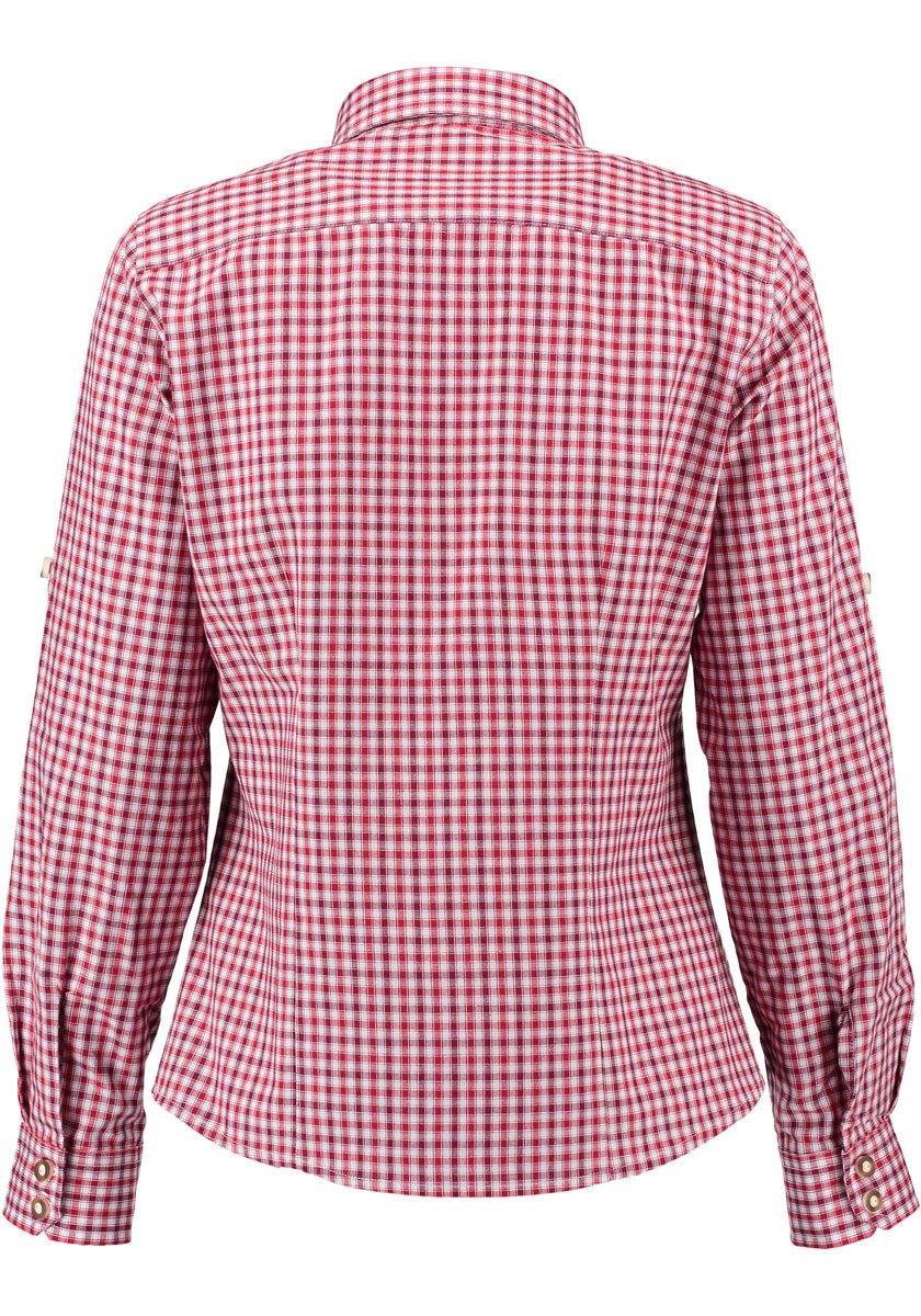 OS Trachten Trachtenbluse Grovo Langarmbluse mit Hirsch-Stickerei auf der B günstig online kaufen