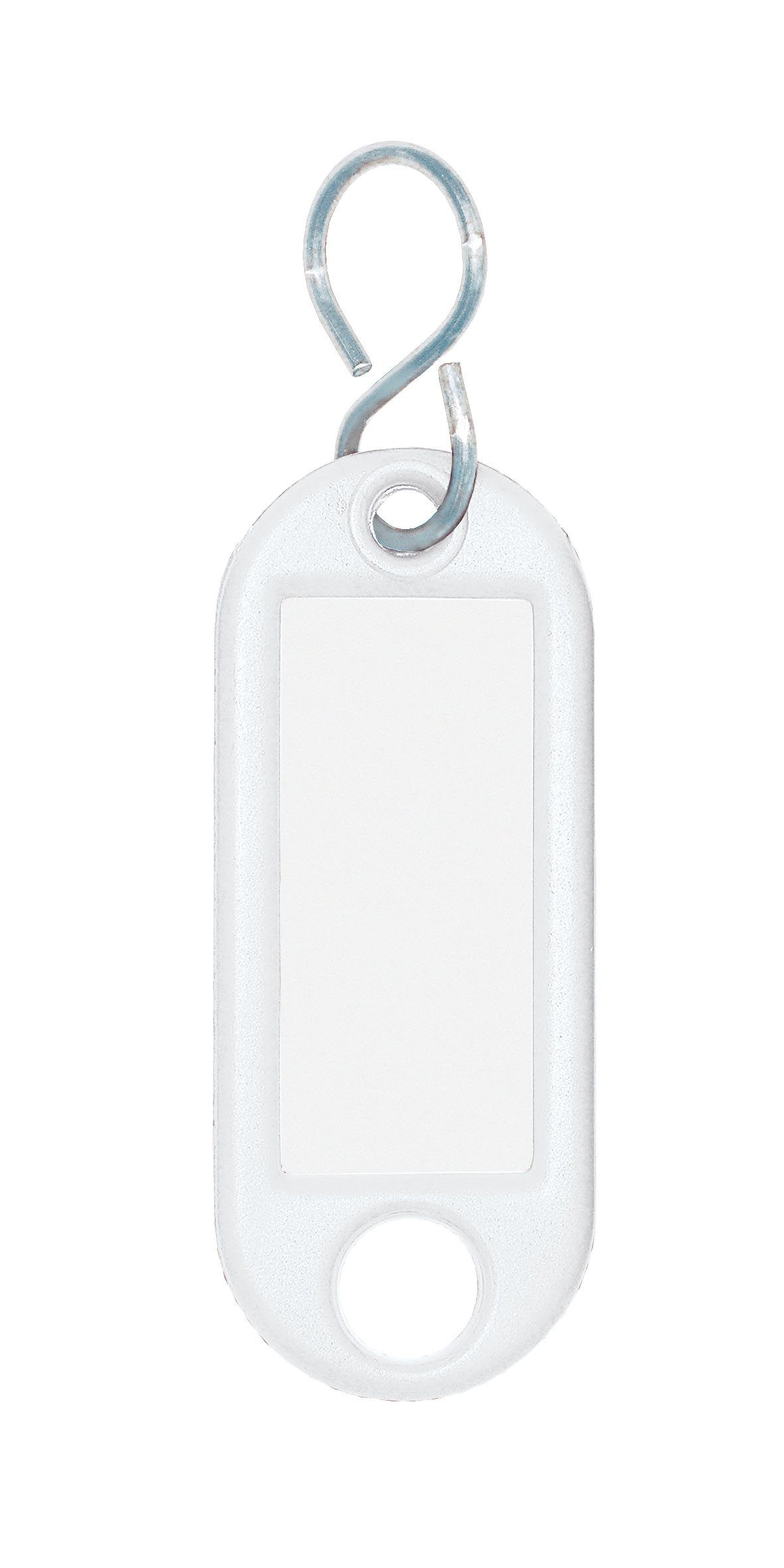 WEDO Schlüsselanhänger WEDO® 262 Schlüsselanhänger mit S-Haken weiß - 10e