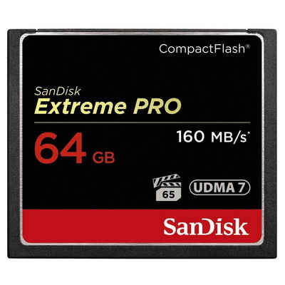 Sandisk CF Extreme Pro Speicherkarte (64 GB, 160 MB/s Lesegeschwindigkeit)