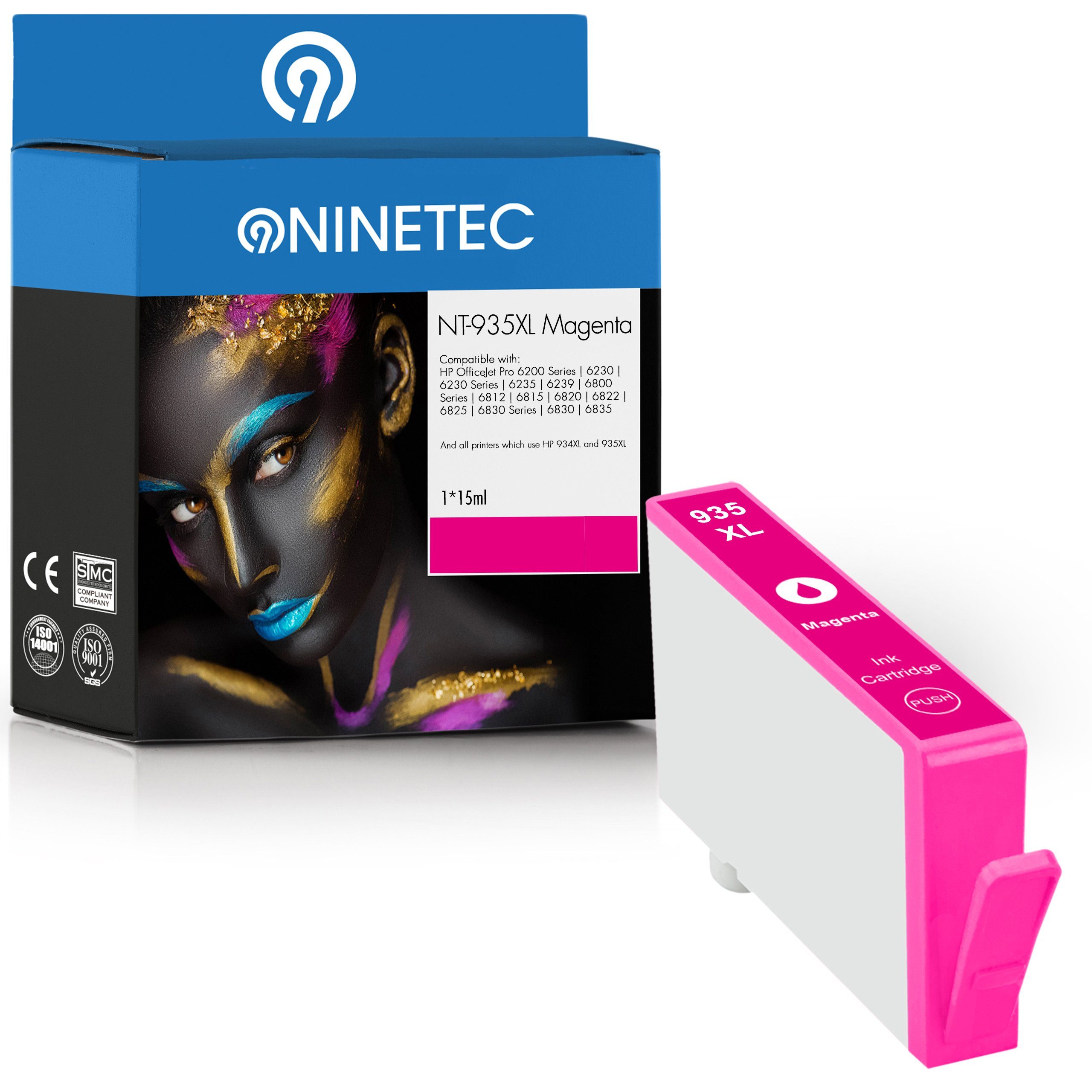 NINETEC ersetzt HP 935XL 935 XL Magenta Tintenpatrone