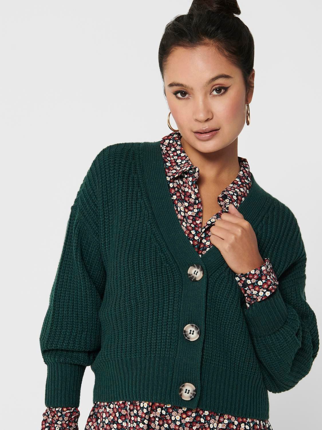 JDY Strickjacke JDYJUSTY L/S SHORT CARDIGAN günstig online kaufen