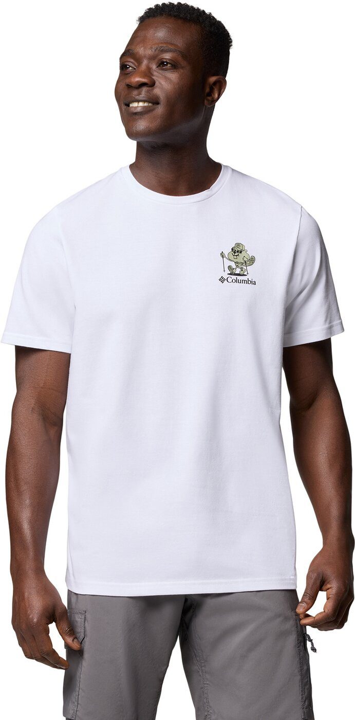 Columbia Funktionsshirt Hageman Graphic Tee WHITE, HIKE ON