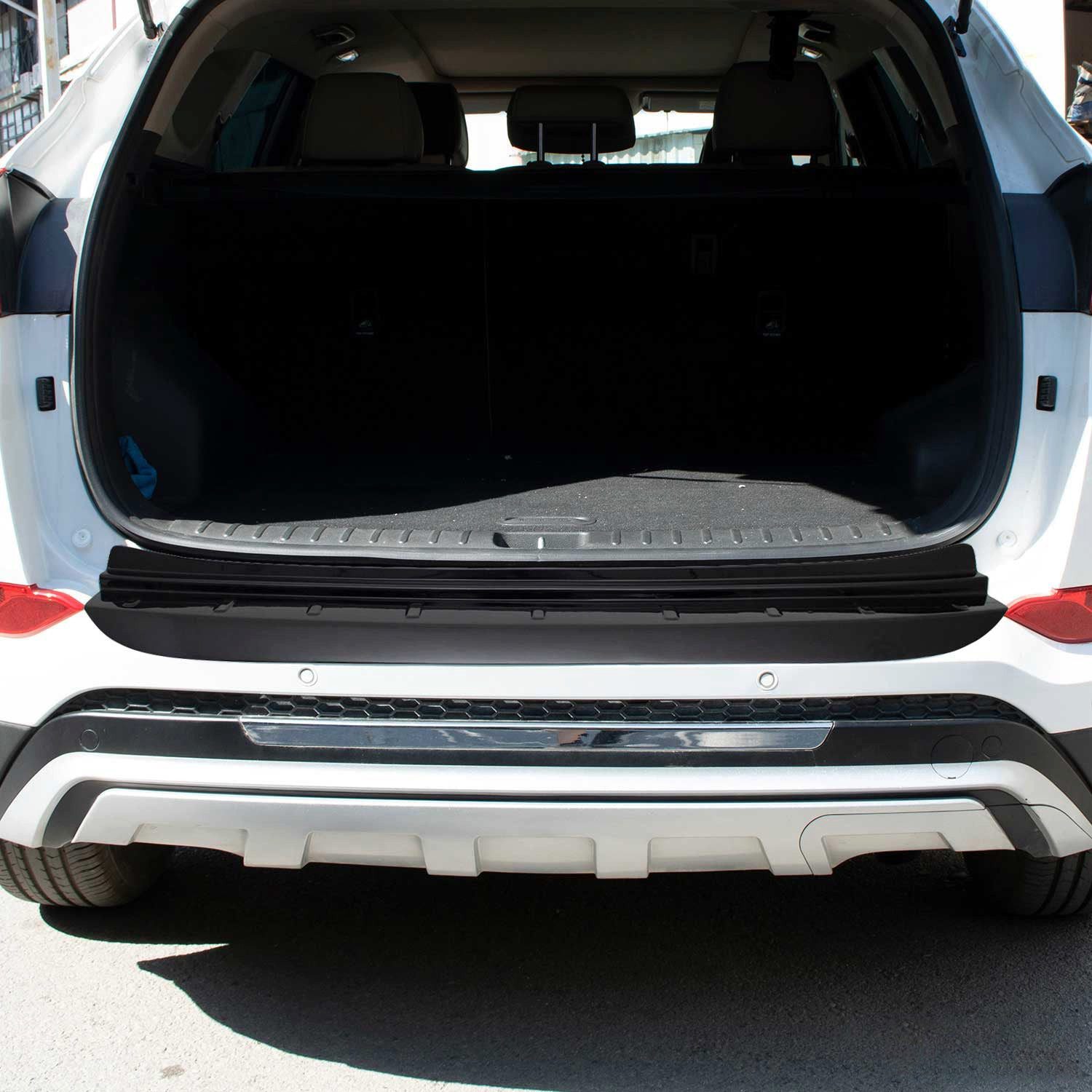 OMAC Ladekantenschutz für Hyundai Tucson 2015-2018 Glanz Schwarz ABS, Zubehör für Hyundai Tucson, Langlebig,Einfache Reinigung,Einfache Installation,Rostbeständig