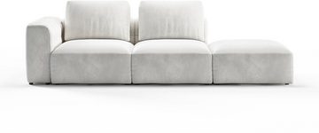 RAUM.ID Chaiselongue Cushid, Modul-Sofa, bestehend aus 2-Sitzer und Hocker