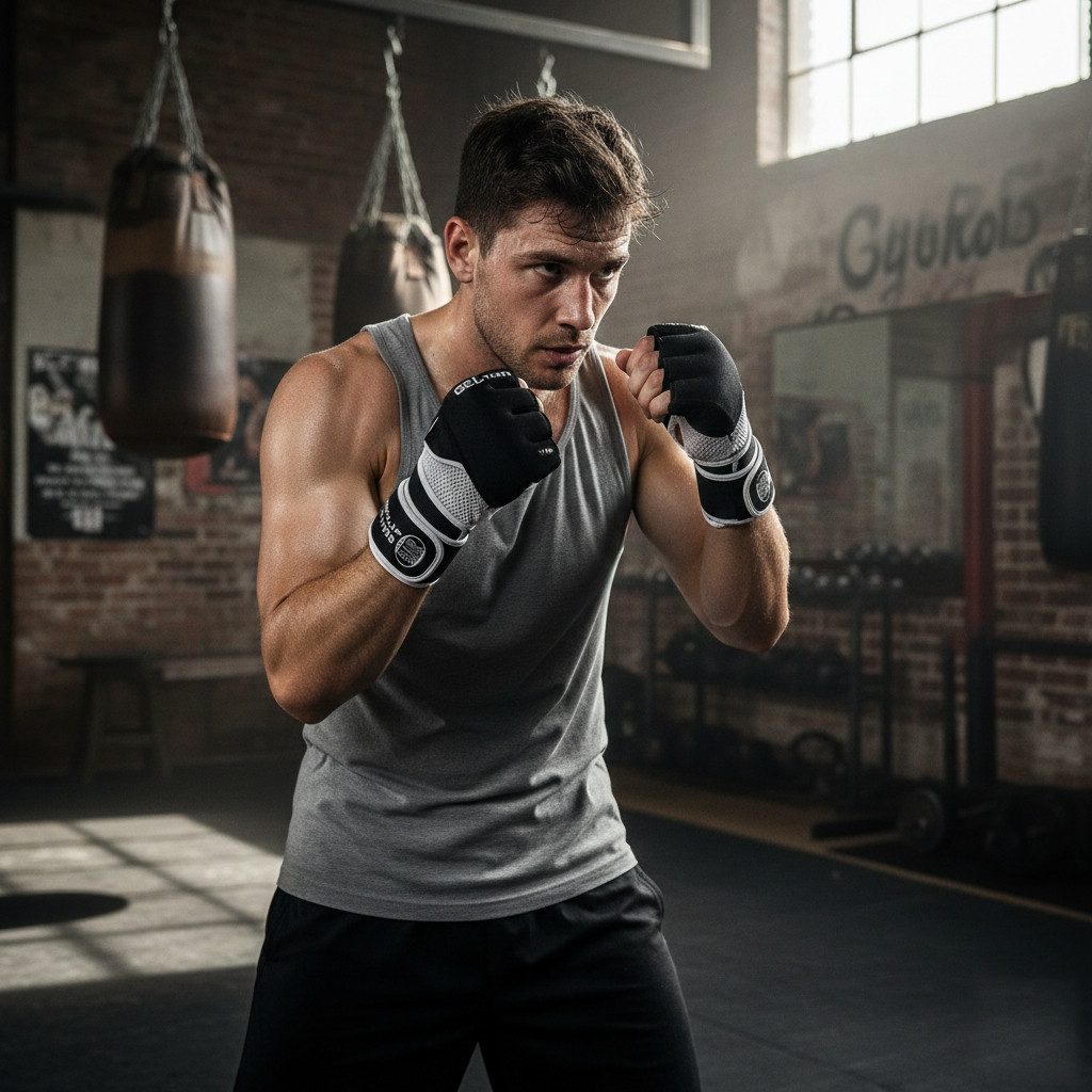 BAY-Sports MMA-Handschuhe Winsome Krav Maga Free Fight Handschutz Handschützer Faustschutz (Paar), Neopren, Gel Pads, Mesh, XS - XL, ideale Passform