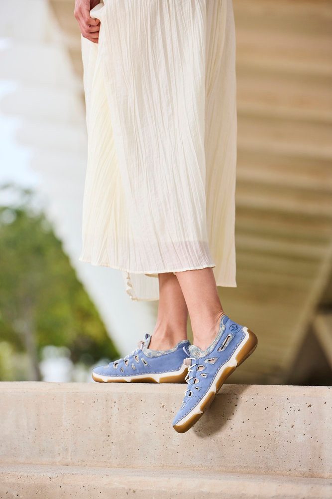 Rieker Slip-On Sneaker Barfußschuh, Halbschuh, Slipper mit Schnellverschluss