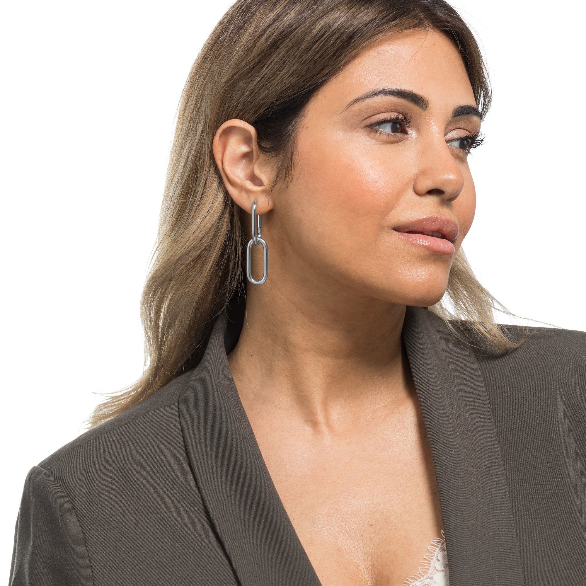 Heideman Paar Ohrstecker Adile silberfarben poliert (Ohrringe, inkl. Gesche günstig online kaufen