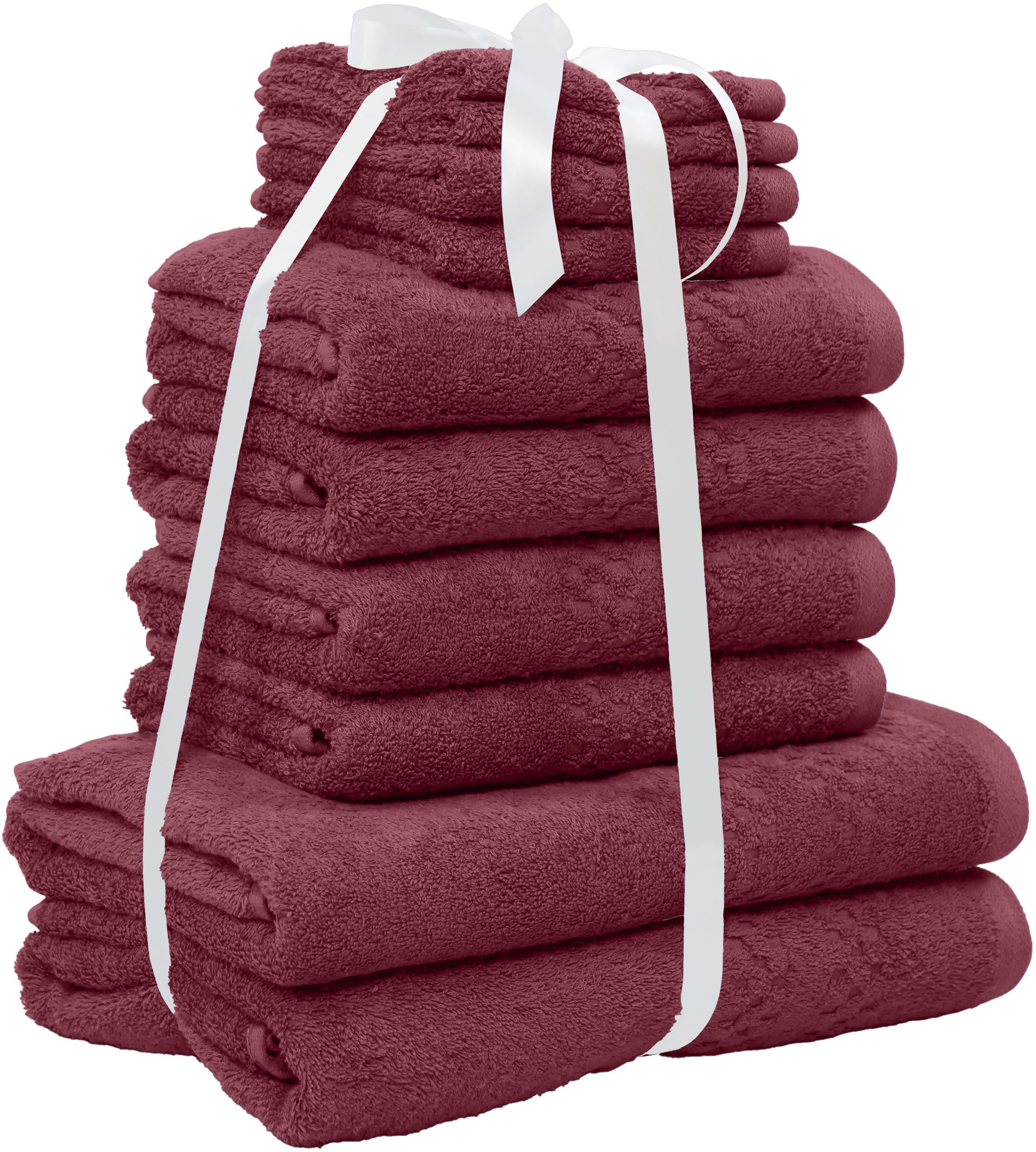 OTTO home Handtuch Set Regona, als 10 tlg Set und Serie, Premium Handtücher, 500 gr/m², Frottier (Set, 10-St), Duschtücher, Handtücher, Gästetücher, Seiftücher, 5 Jahre Garantie
