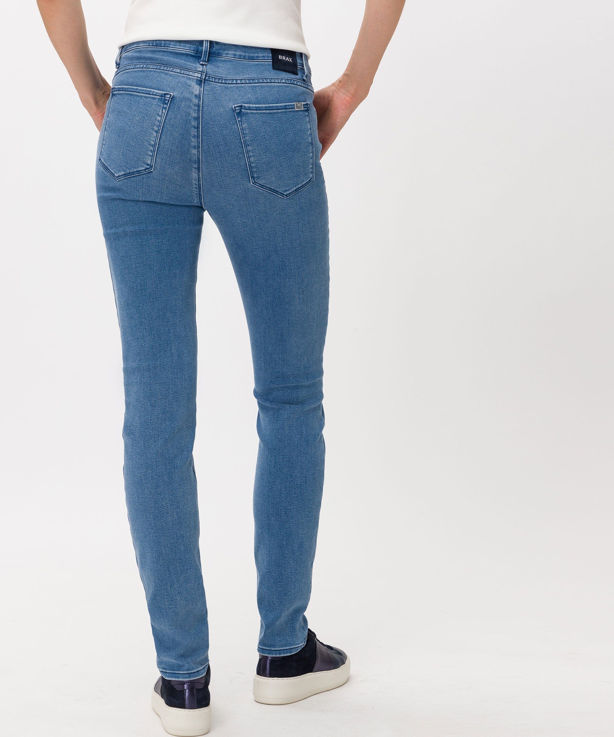 Brax light used Five-Pocket-Röhrenjeans blue Skinny-fit-Jeans