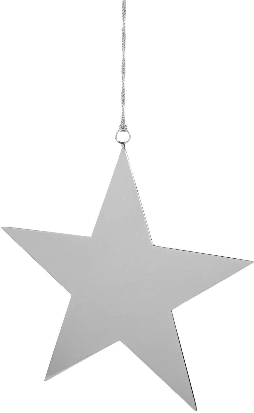 Fink Weihnachtsfigur Dekohänger, STAR Ø gefertigt poliert, In Weihnachtsdeko (1 21 traditioneller Dekostern, St), Handarbeit aus ca. cm, Edelstahl