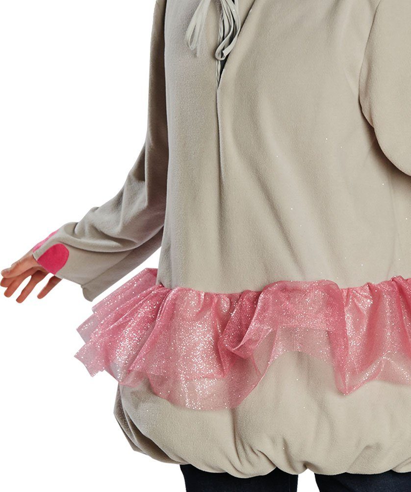 Karneval-Klamotten Kostüm Witziges Nilpferd für Herren und Damen, Nilpferdoberteil im Ballerina-Design Tierkostüm Erwachsene