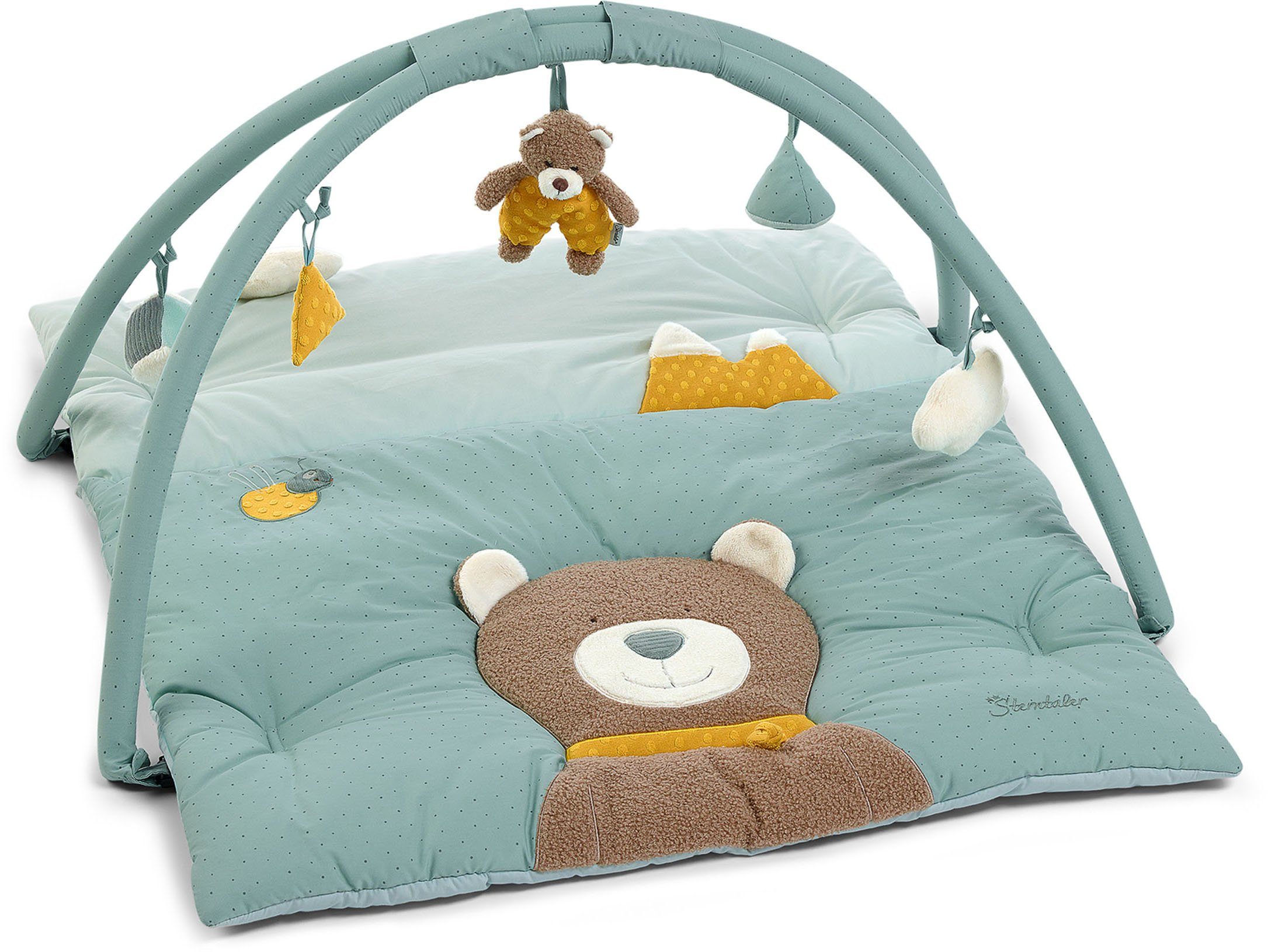 Sterntaler® Spielbogen Ben, mit Krabbeldecke blau|braun