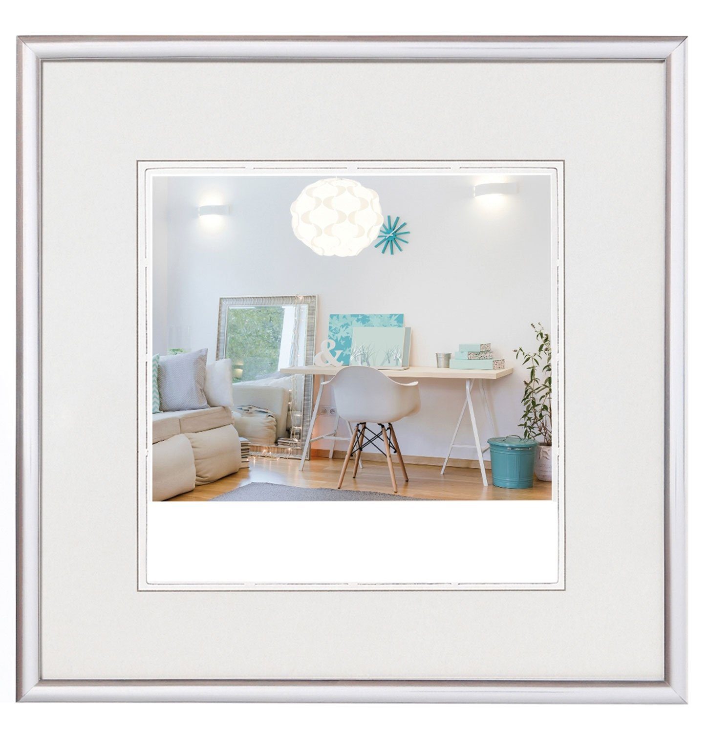 Walther Design Bilderrahmen NEW LIFESTYLE, Silber, 18 x 18 cm, 30 x 30 cm, (1 St)