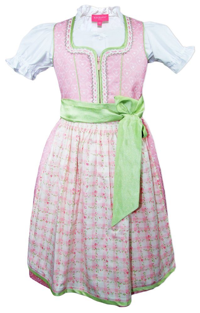 Krüger Madl Dirndl Kinder Trachten 'Maike', Rosa Grün