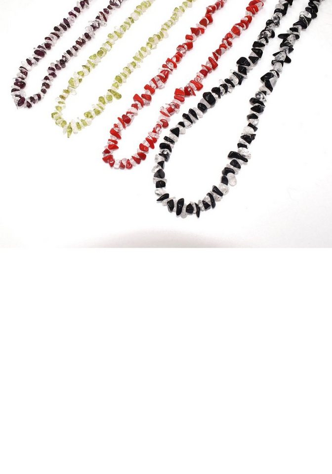 Firetti Ketten-Set Multipack Schmuck Geschenk Halsketten Steinketten  Kristall Granat (Set, 4-tlg), zu Kleid, Shirt, Jeans, Sneaker! Anlass  Geburtstag Weihnachten