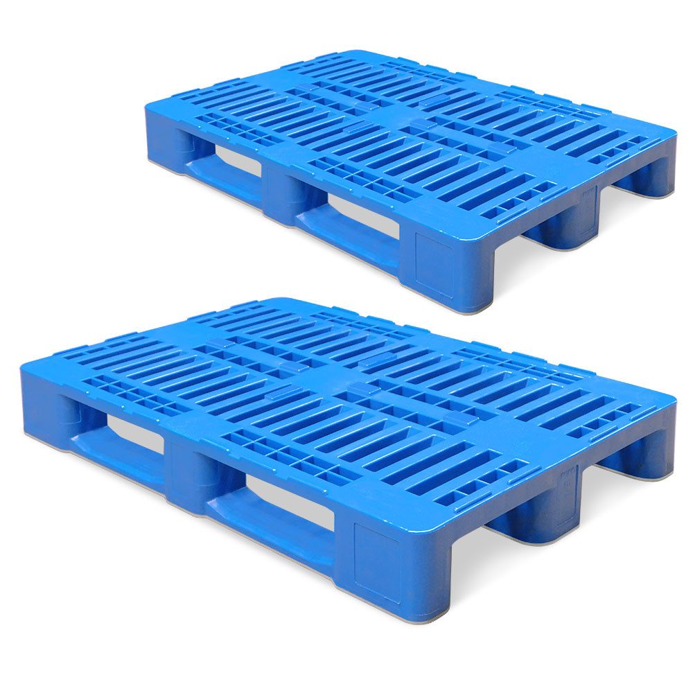 BRB-Lagertechnik Dekopalette Euro-Hygienepalette H1 im Euromaß, LxBxH 1200x800x160 mm, geschlitzt, Ausführung geschlitzt