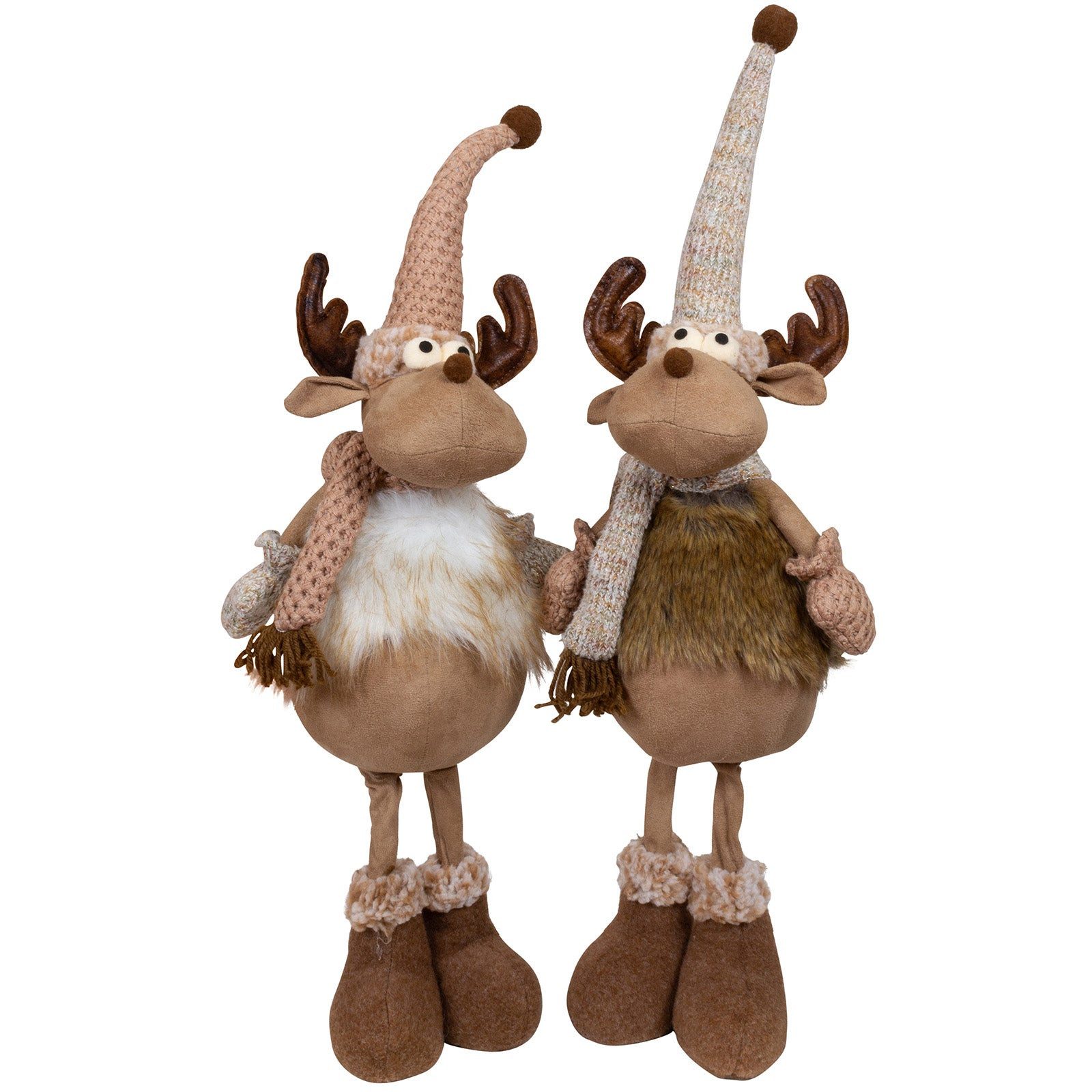 Christmas Paradise Weihnachtsfigur Elch 48 cm (68 cm) (Rentier, 2 St., stehend), Weihnachtsdeko, braun