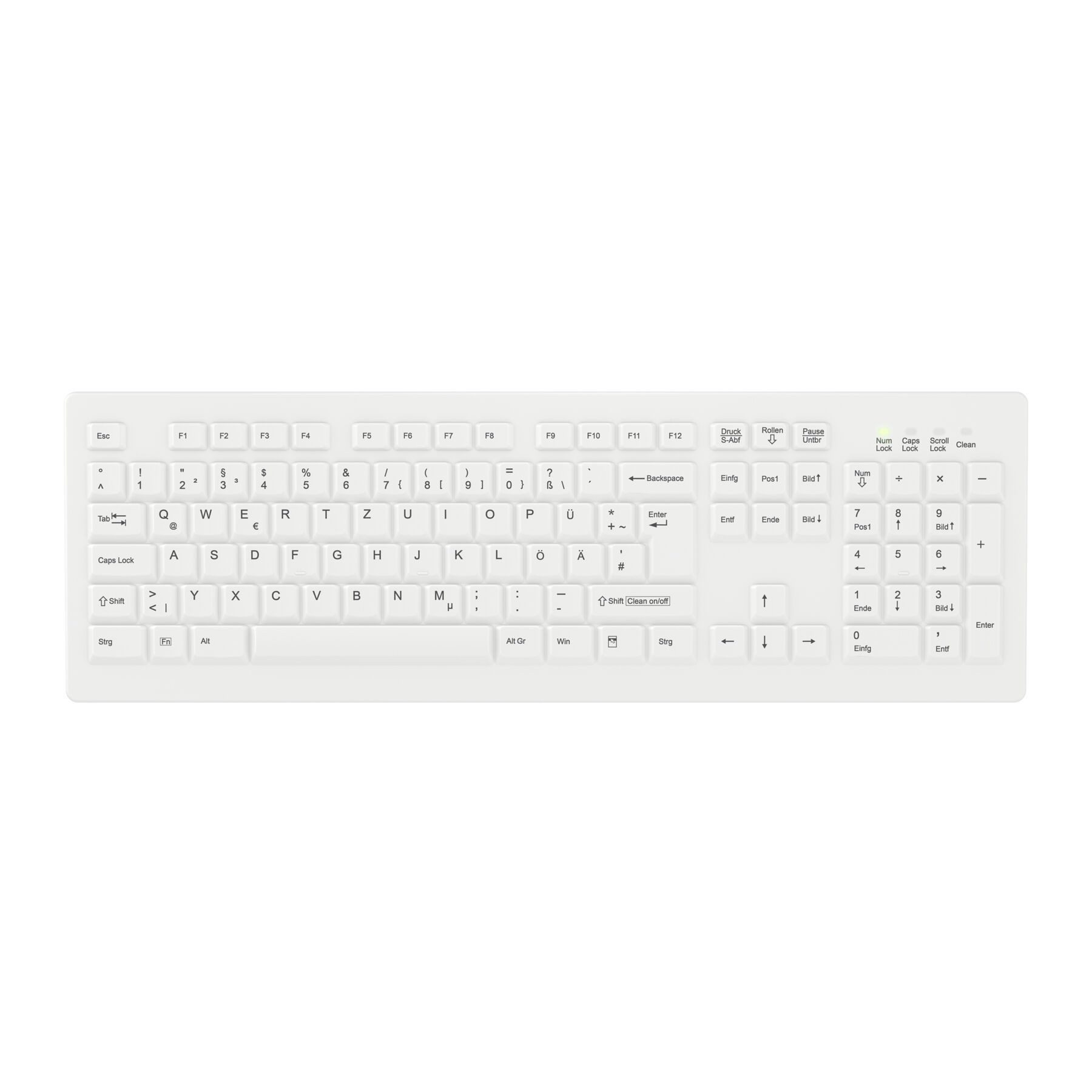 Cherry Contour Active Key ClassicClean Medizinische Tastatur Abnehmbare Abdec Tastatur
