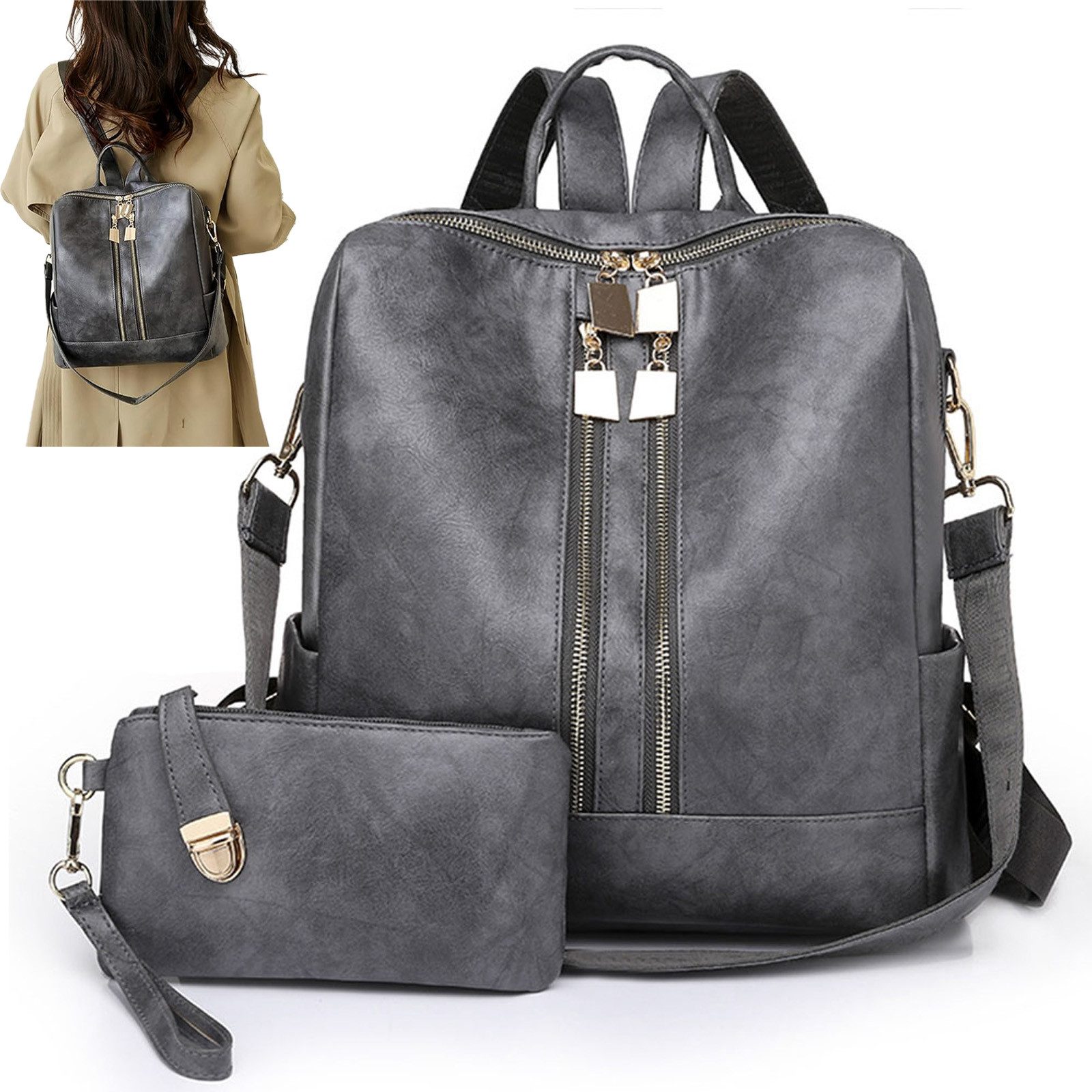 REDOM Rucksack Handtasche Freizeitrucksack Umhängetasche (32x32x14 günstig online kaufen