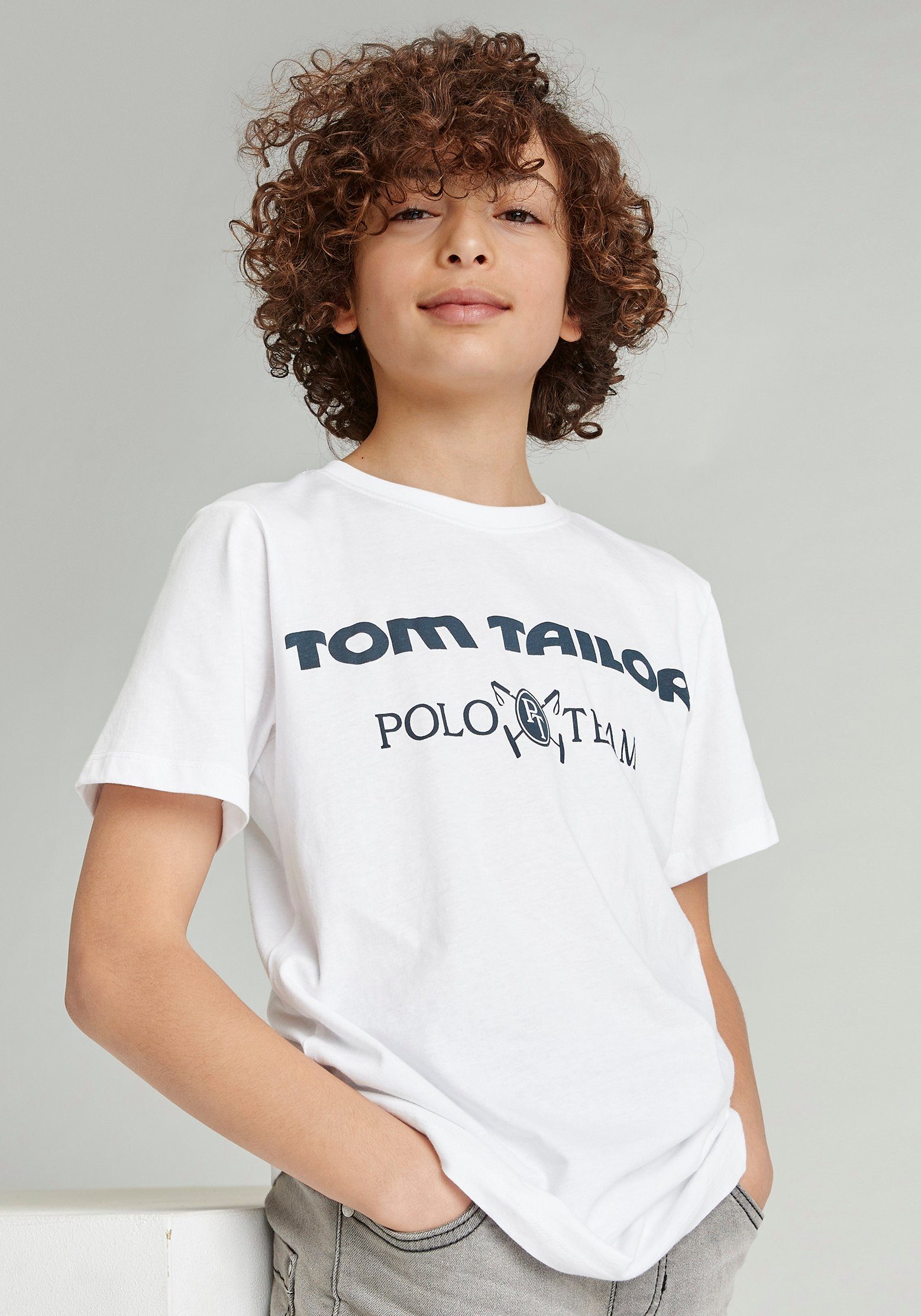 TOM TAILOR Polo Team T-Shirt mit Logodruck kaufen | OTTO