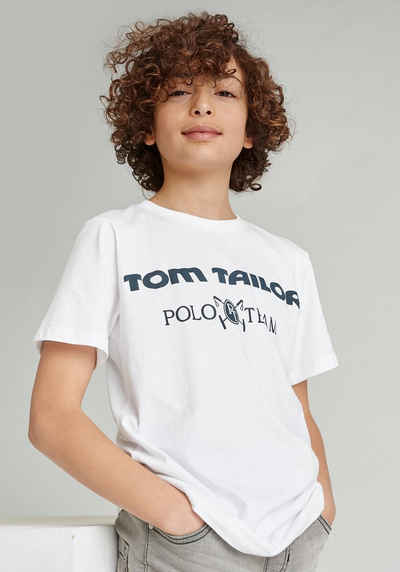 TOM TAILOR Polo Team T-Shirt mit Logodruck