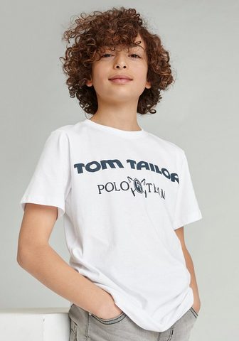 TOM TAILOR Polo Team Marškinėliai su Logodruck