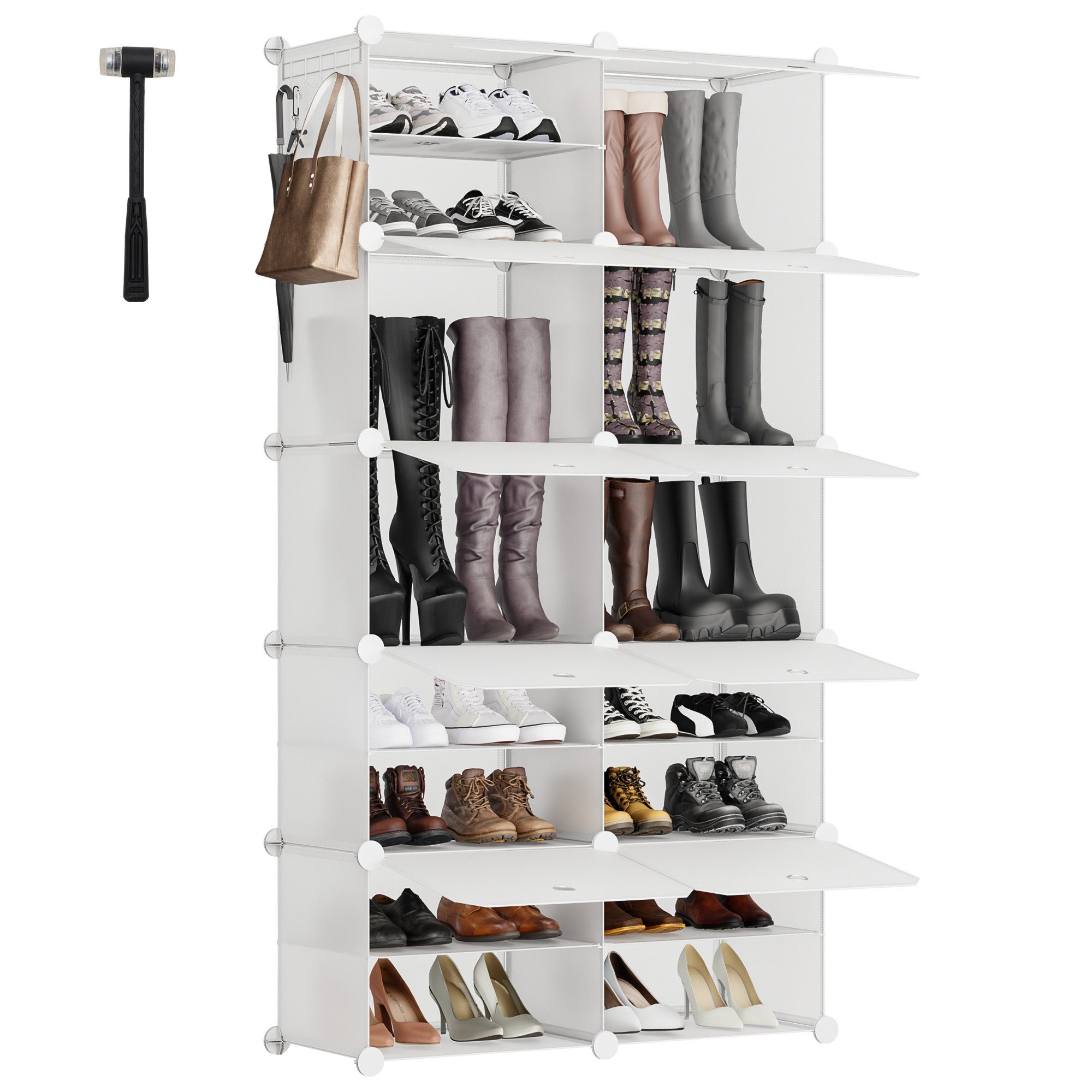 Sekey Schuhregal Schuhregal Schuhschrank Schuh-Organizer Stecksystem DIY-Re günstig online kaufen