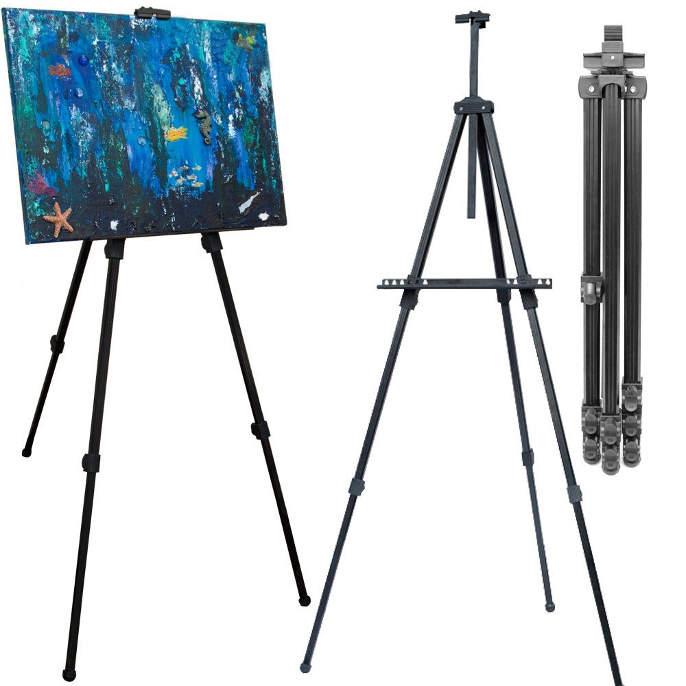 eyepower Staffelei Feld Staffelei 58-180 cm Aluminium Tischstaffelei, Malstaffelei Board Ständer