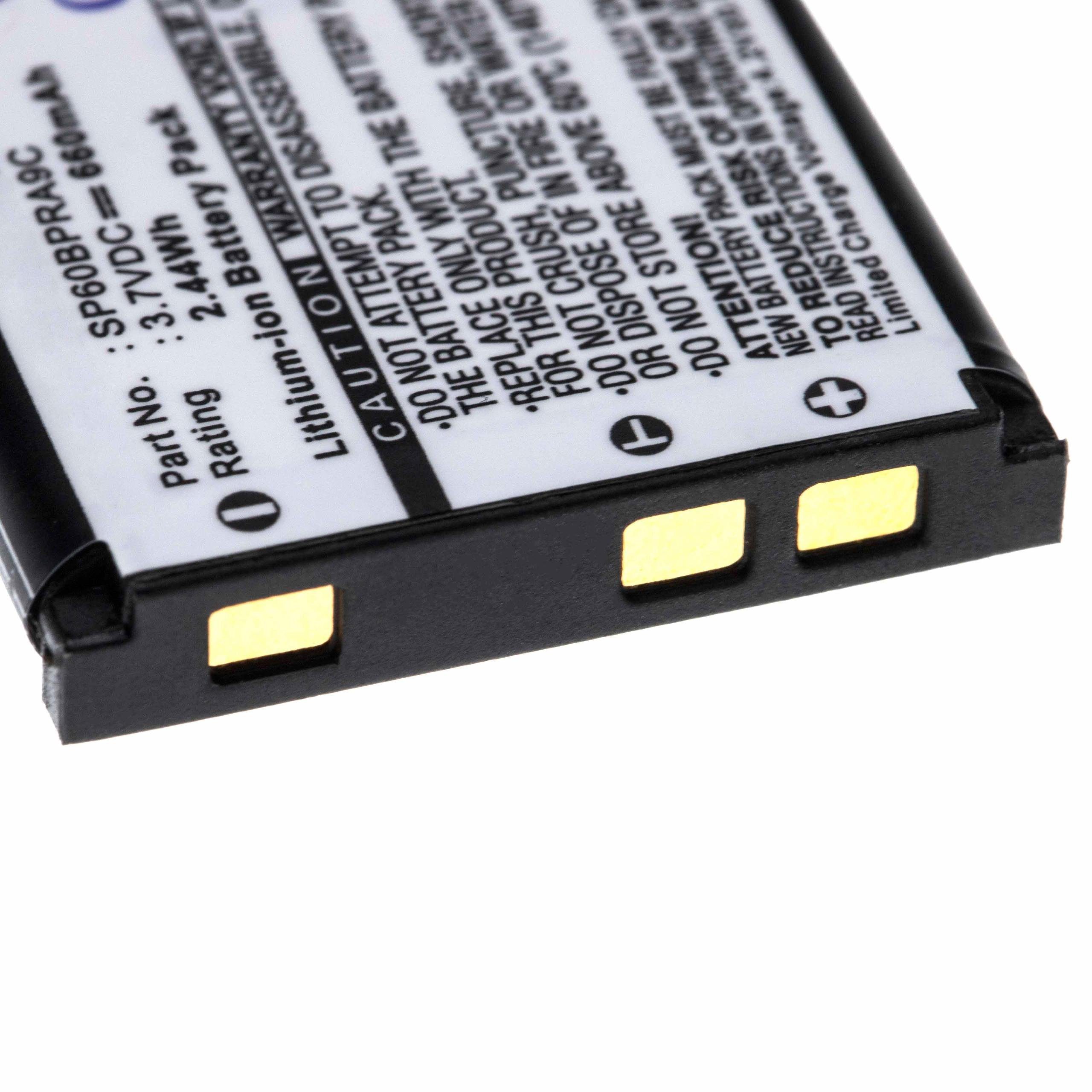 vhbw kompatibel (3,7 Li-Ion mAh XS-8, Kamera-Akku XS8, XS80 General Slimx Super mit 660 XS-80, Electric V)