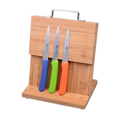 GRÄWE Messerblock GRÄWE Magnet-Messerhalter Bambus klein mit Gemüsemessern