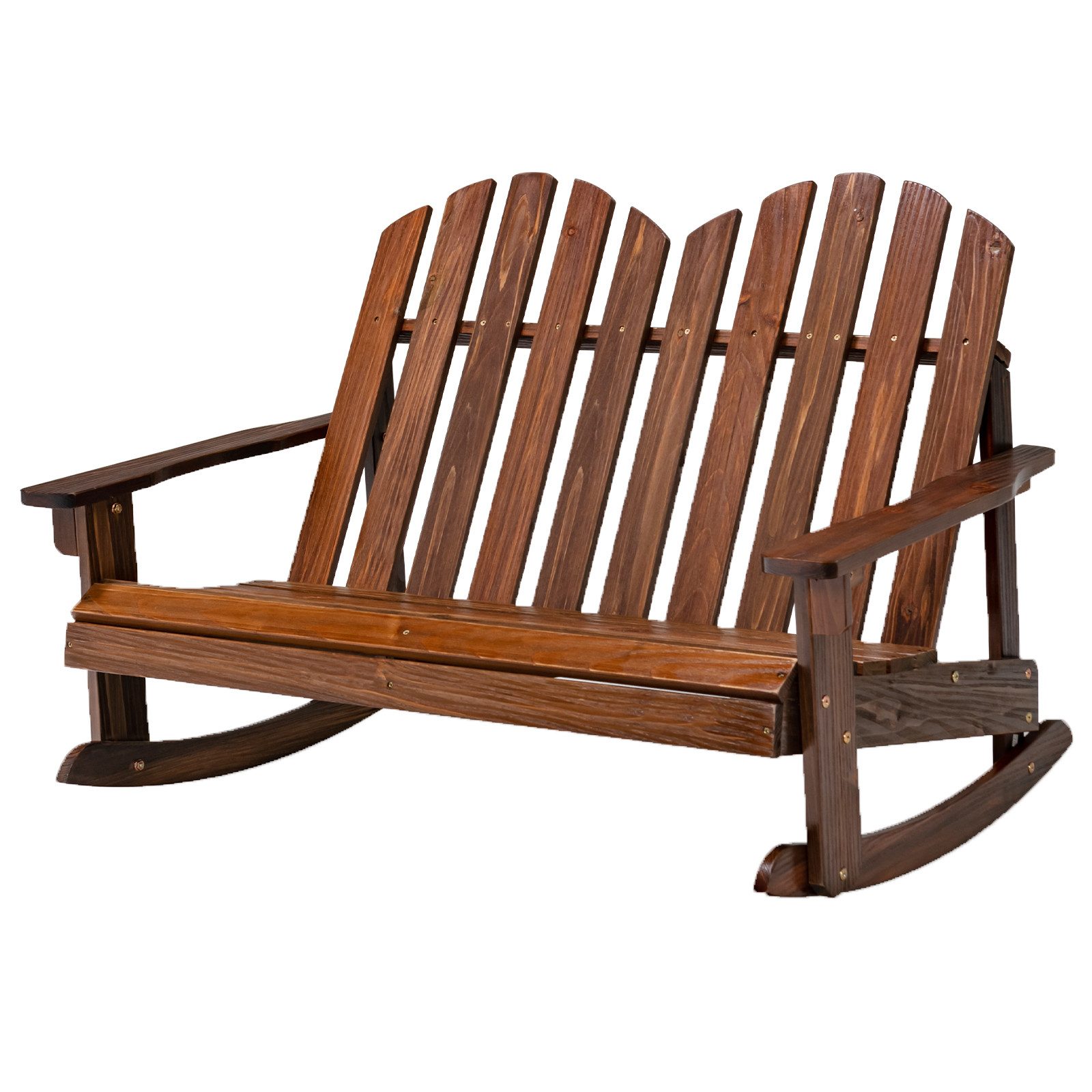 KOMFOTTEU Doppelschaukel Adirondack, (2-Sitzer), belastbar 100 günstig online kaufen