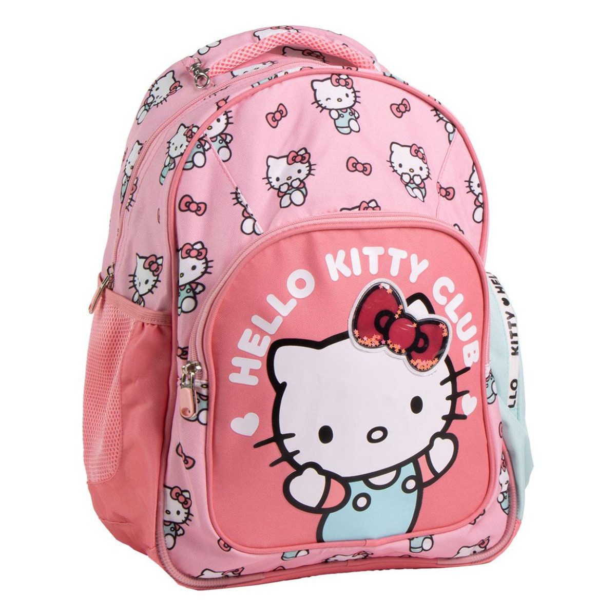 Cerda Kinderrucksack Hello Kitty für Schule & Reise Tasche mit Rückengurten