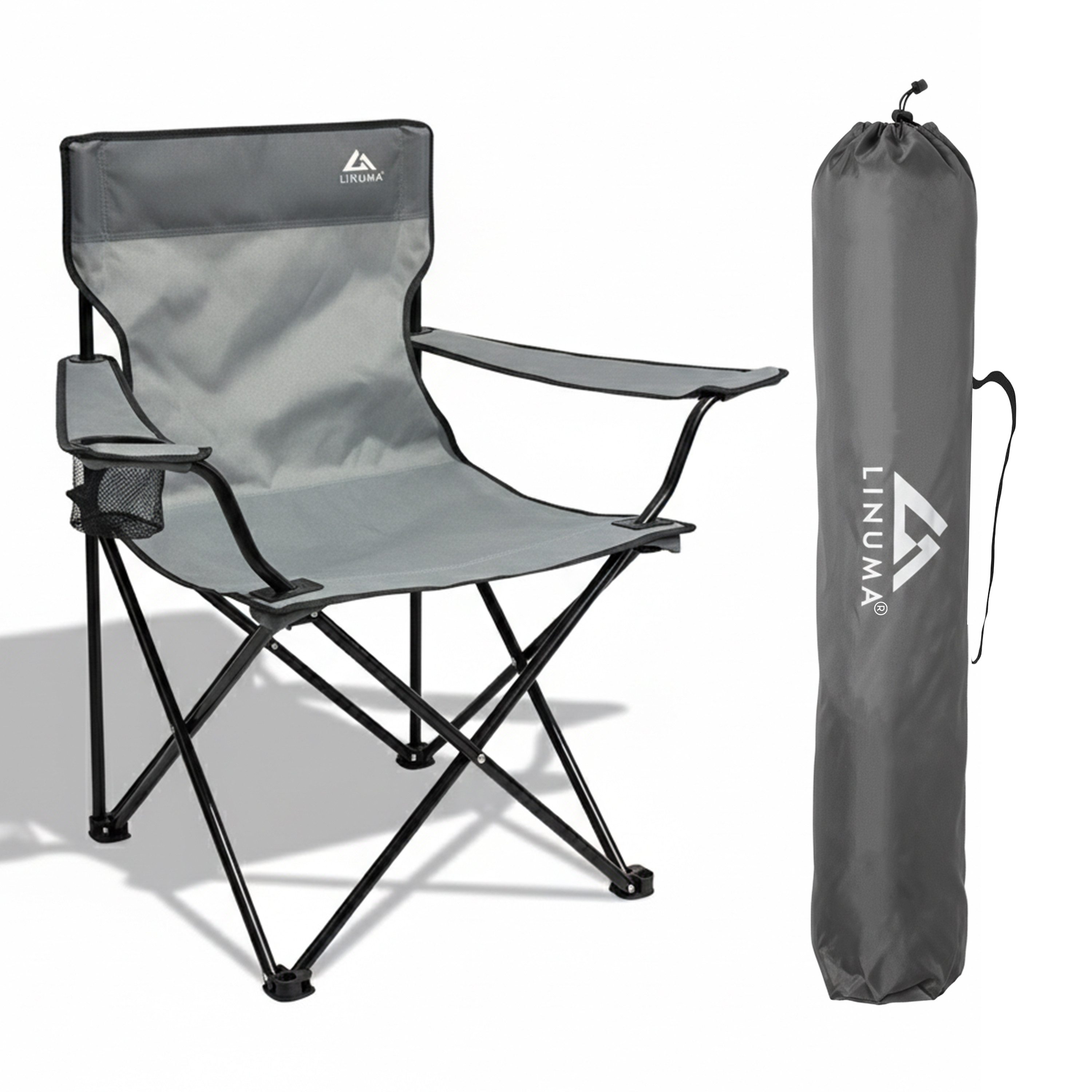 LINUMA Campingstuhl faltbar mit extra großem Getränkehalter, stabiler Klapp günstig online kaufen