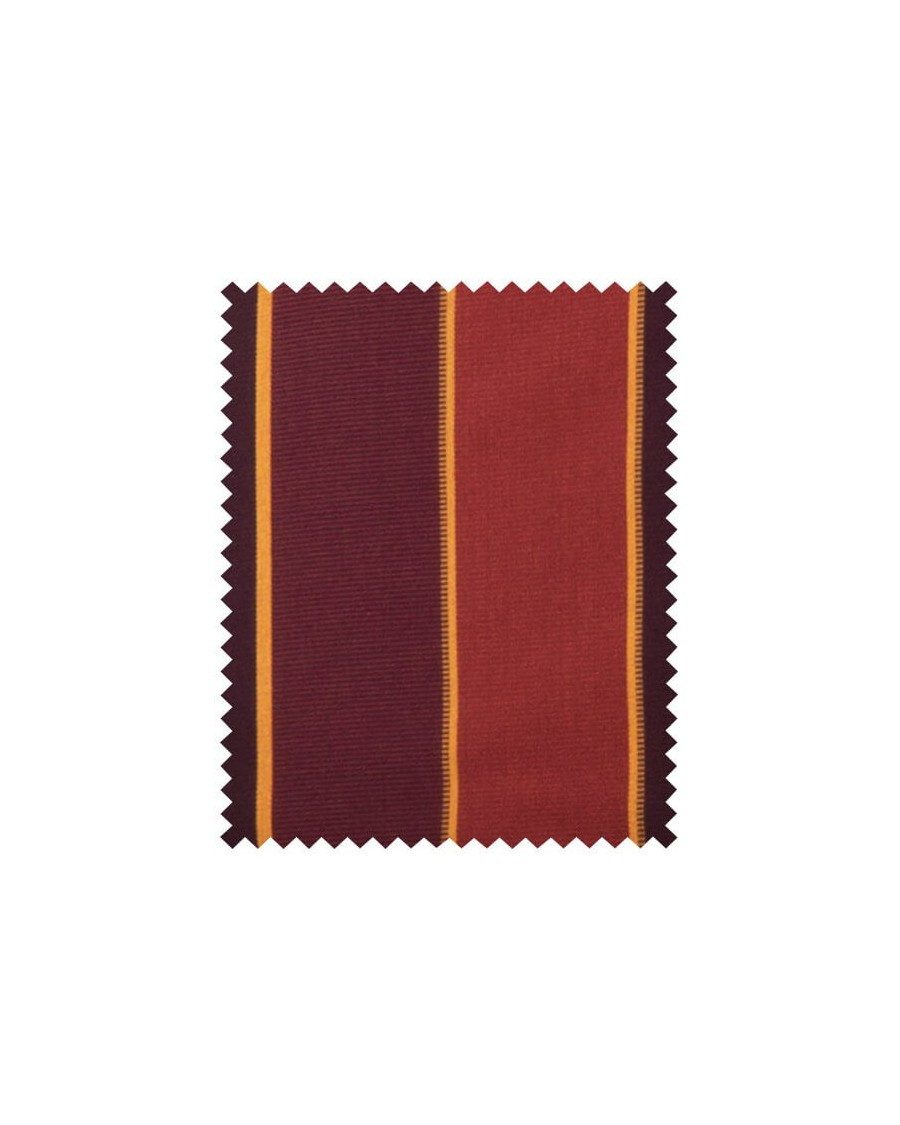 Sun Garden Liegenauflage Rollliege Naxos 20208-3 terracotta-rot gestreift 190x60x6 cm SG, (1 St), Halteband Gummi mit Bindebändern Halteband Gummi